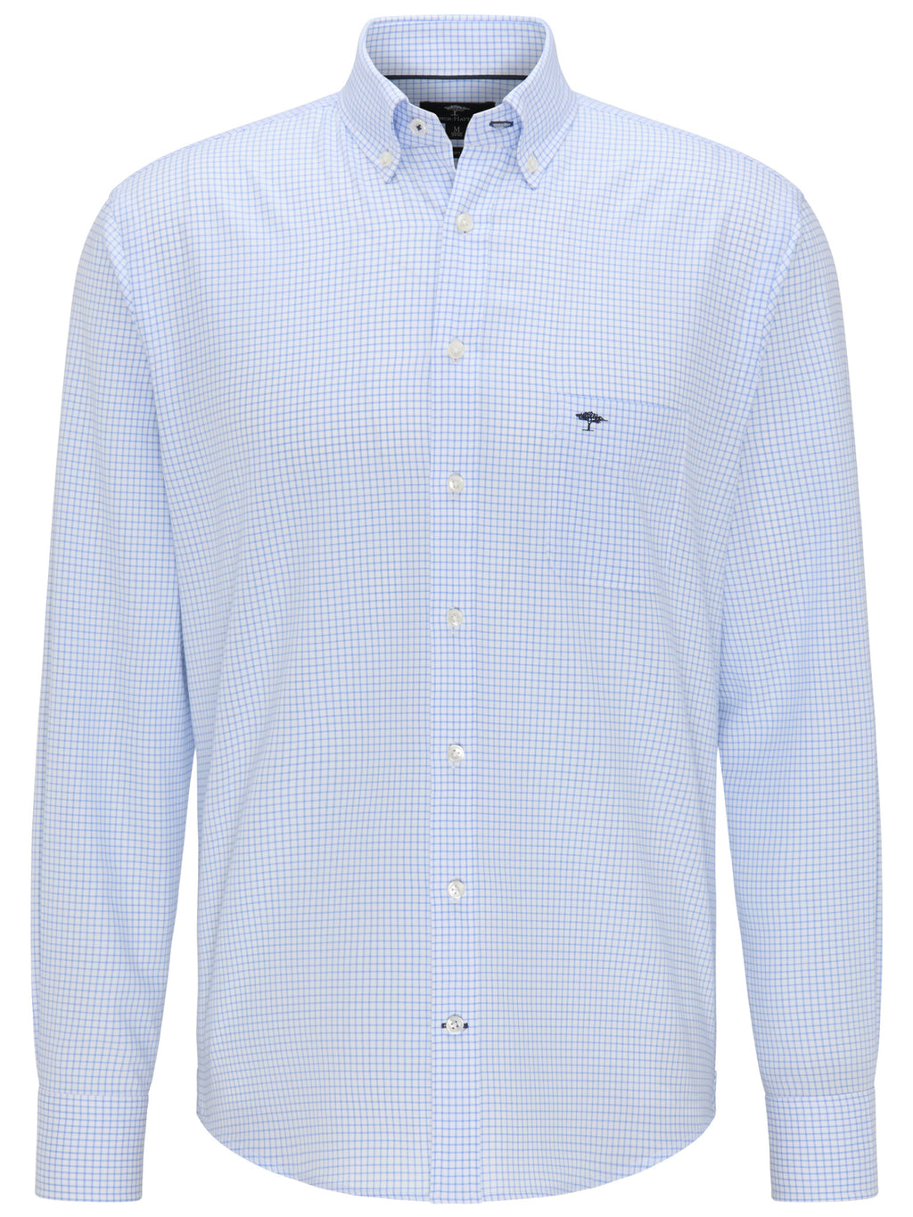 Hemden lange mouw blauw Fynch-Hatton