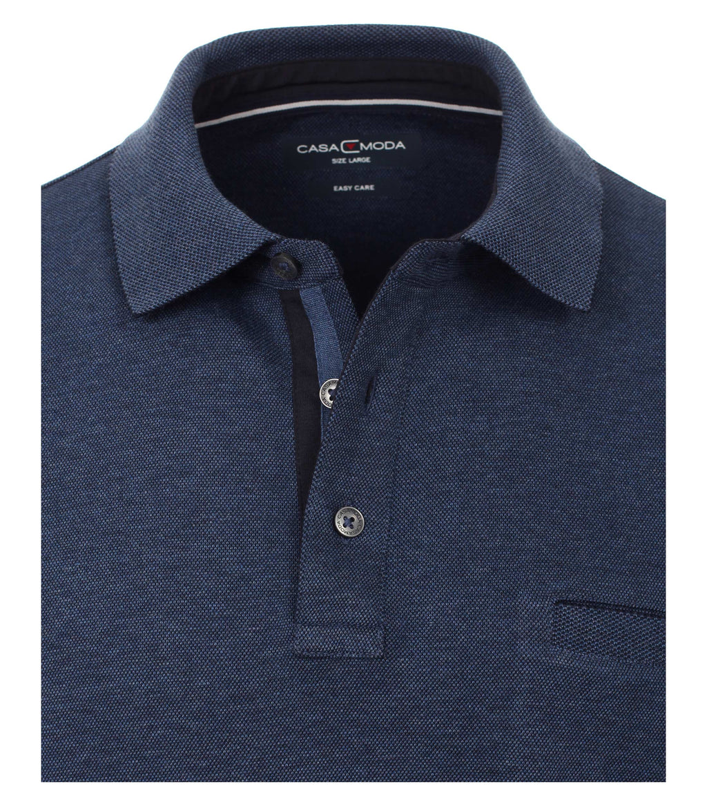 Polo's lange mouw blauw Casa Moda