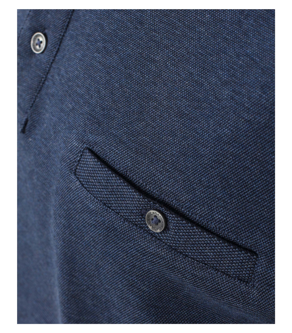 Polo's lange mouw blauw Casa Moda