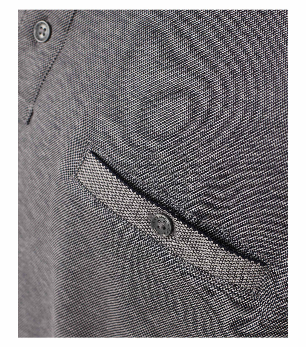 Polo's lange mouw blauw Casa Moda