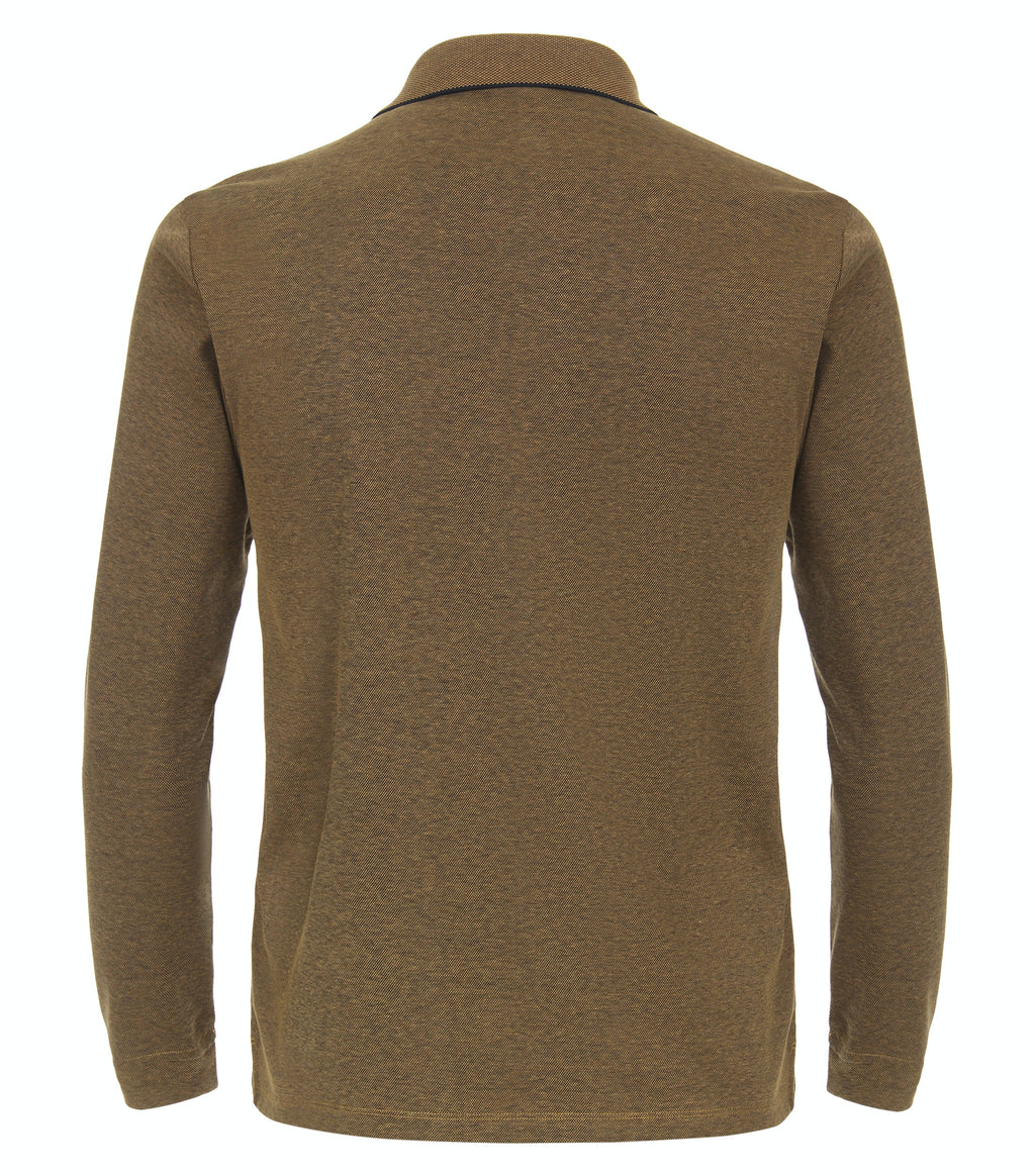 Polo's lange mouw geel Casa Moda