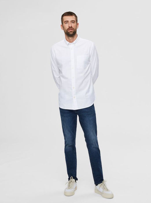 Hemden lange mouw wit Selected HOMME
