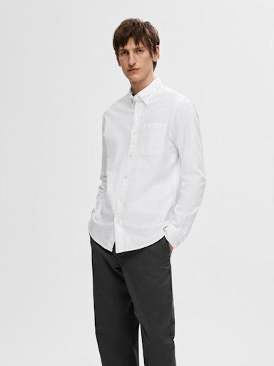 Hemden lange mouw wit Selected HOMME