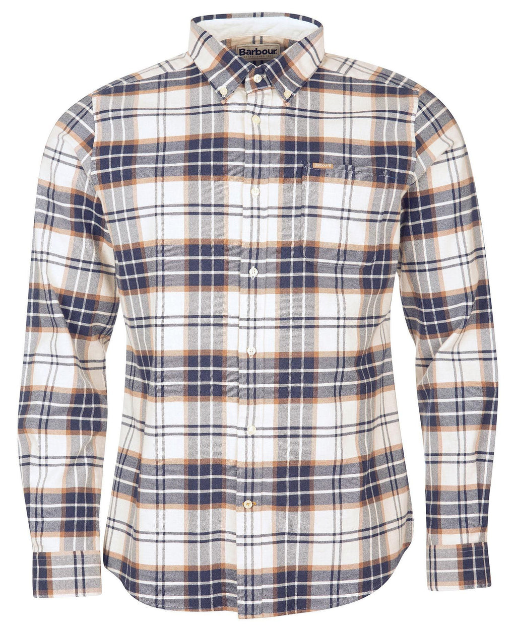 Hemden lange mouw beige Barbour
