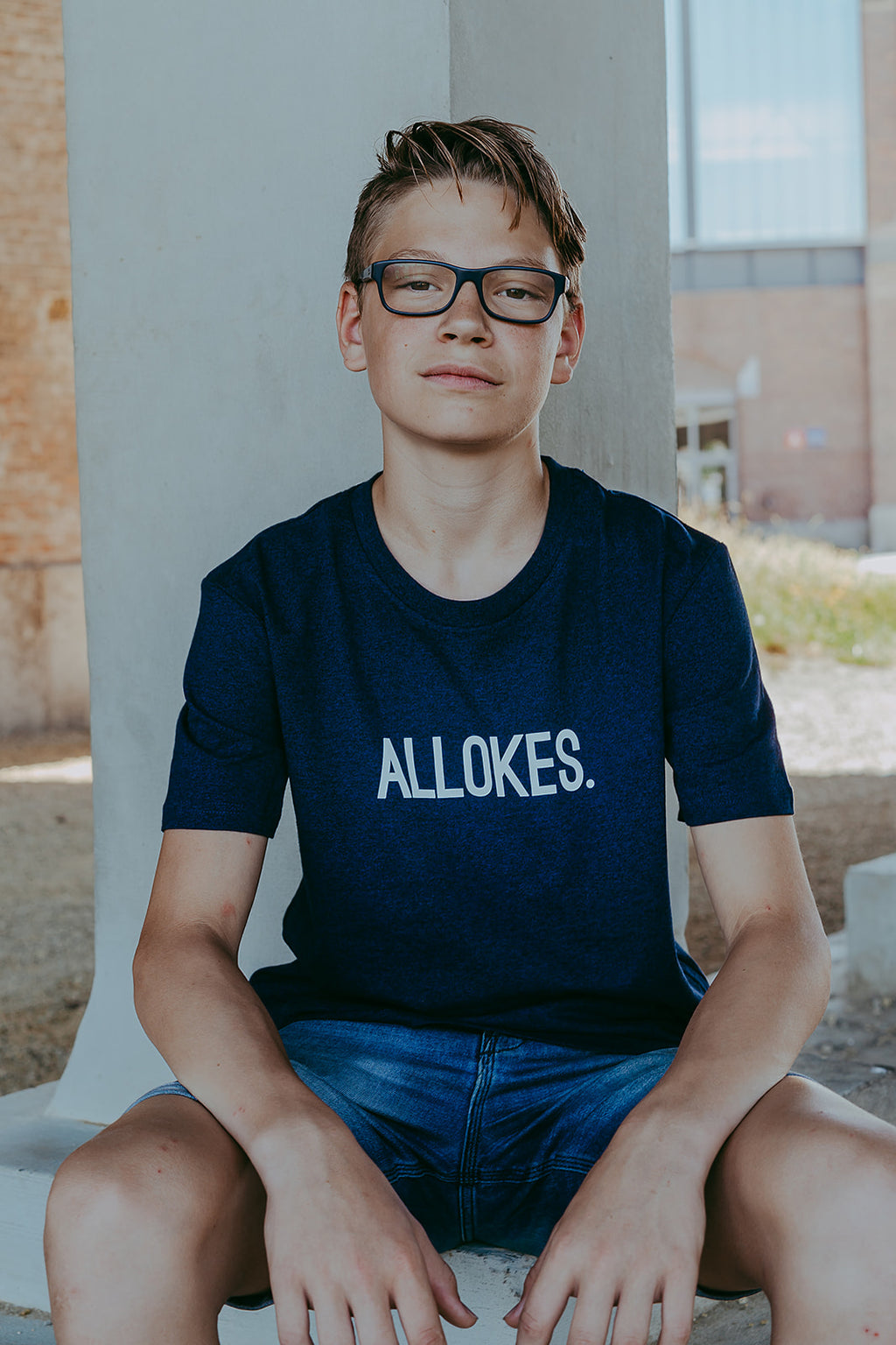 T-shirts korte mouw blauw KLEIR.