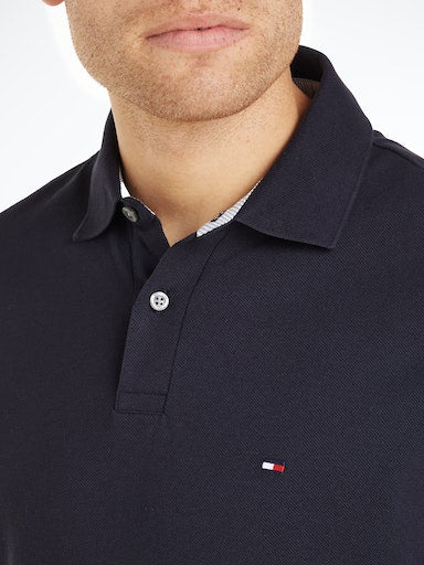 Polo's lange mouw blauw Tommy Hilfiger