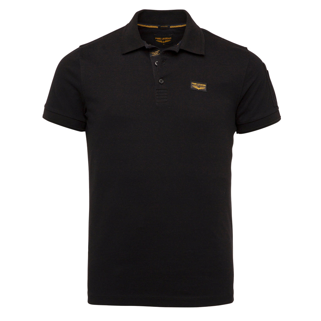 Polo's korte mouw zwart PME
