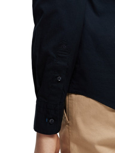 Hemden lange mouw blauw Scotch & Soda