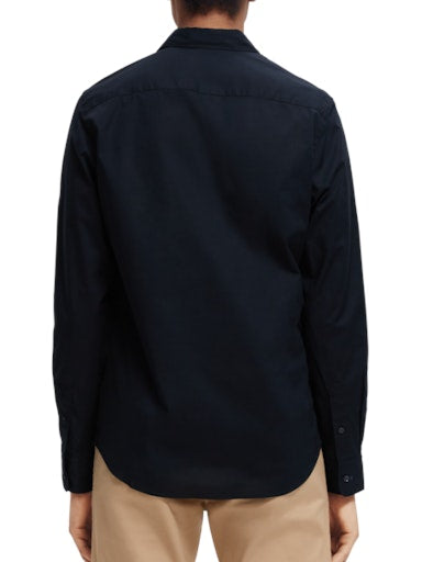Hemden lange mouw blauw Scotch & Soda
