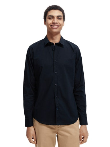 Hemden lange mouw blauw Scotch & Soda