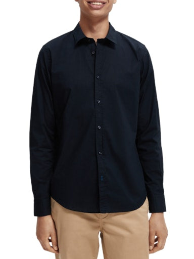 Hemden lange mouw blauw Scotch & Soda