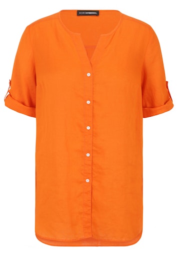 Blouses korte mouw oranje Doris Streich