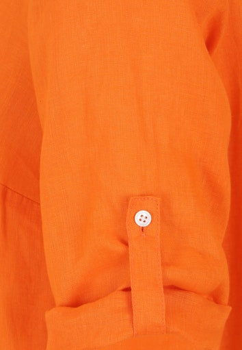 Blouses korte mouw oranje Doris Streich