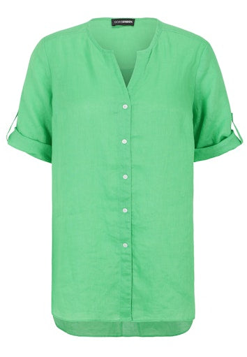 Blouses korte mouw groen Doris Streich