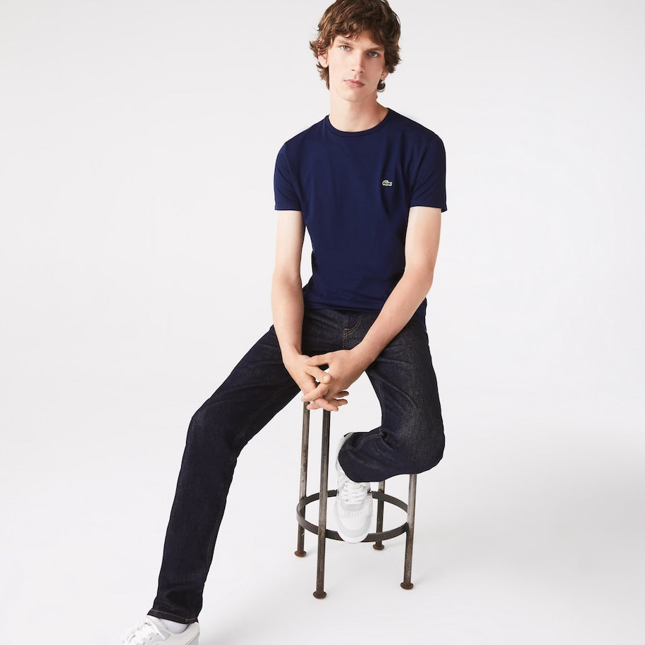 T-shirts korte mouw navy Lacoste