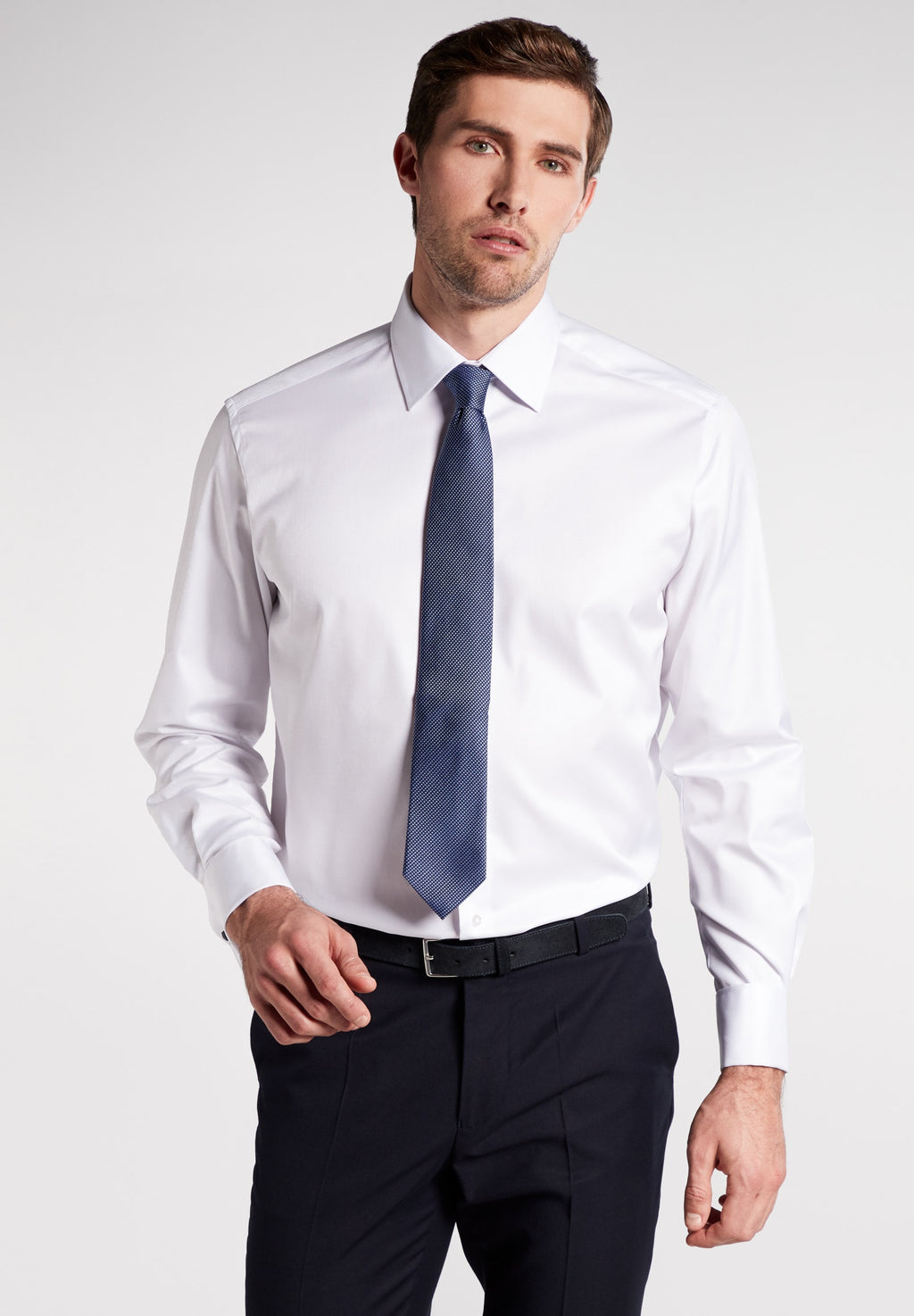 Hemden lange mouw wit ETERNA