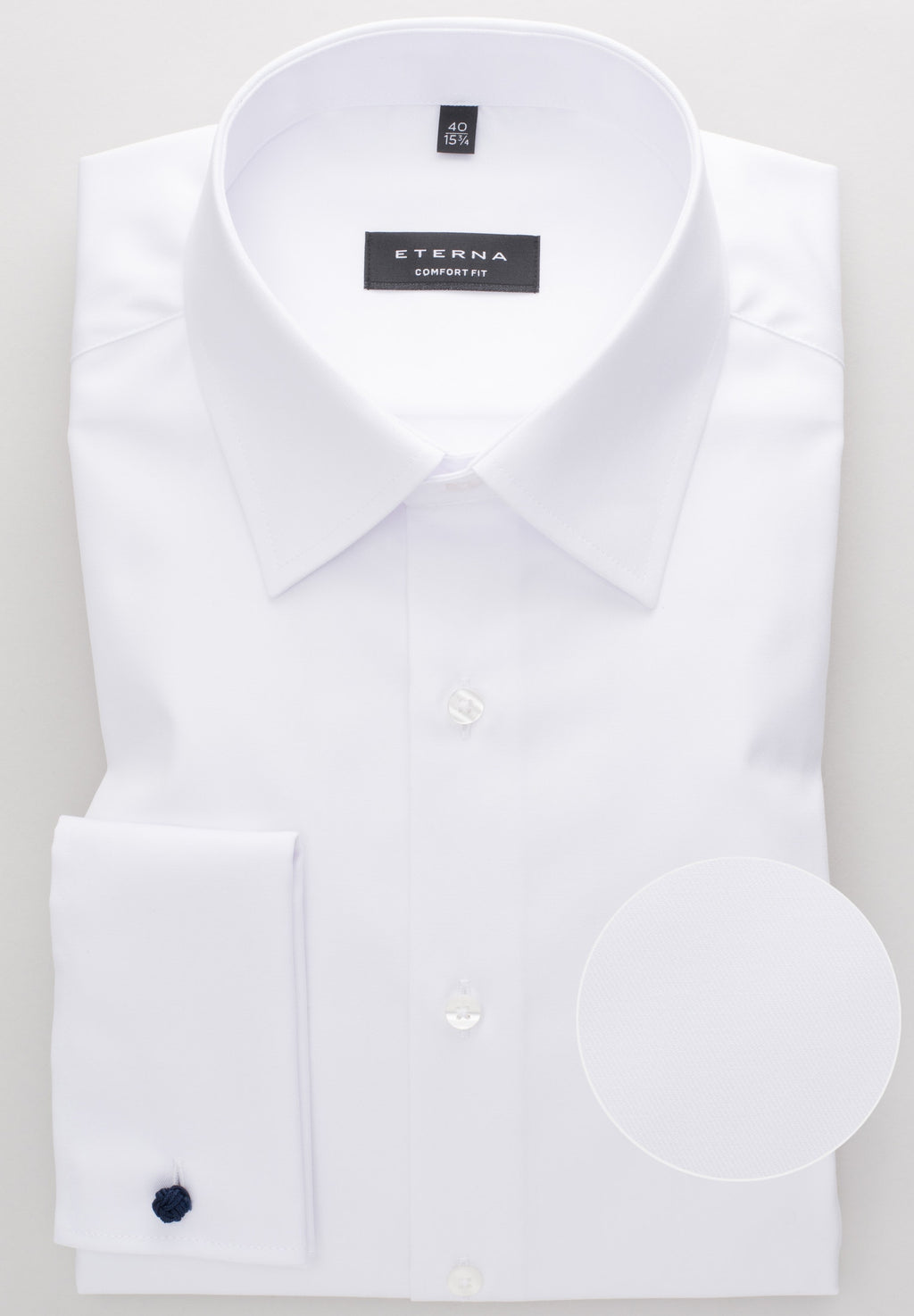 Hemden lange mouw wit ETERNA