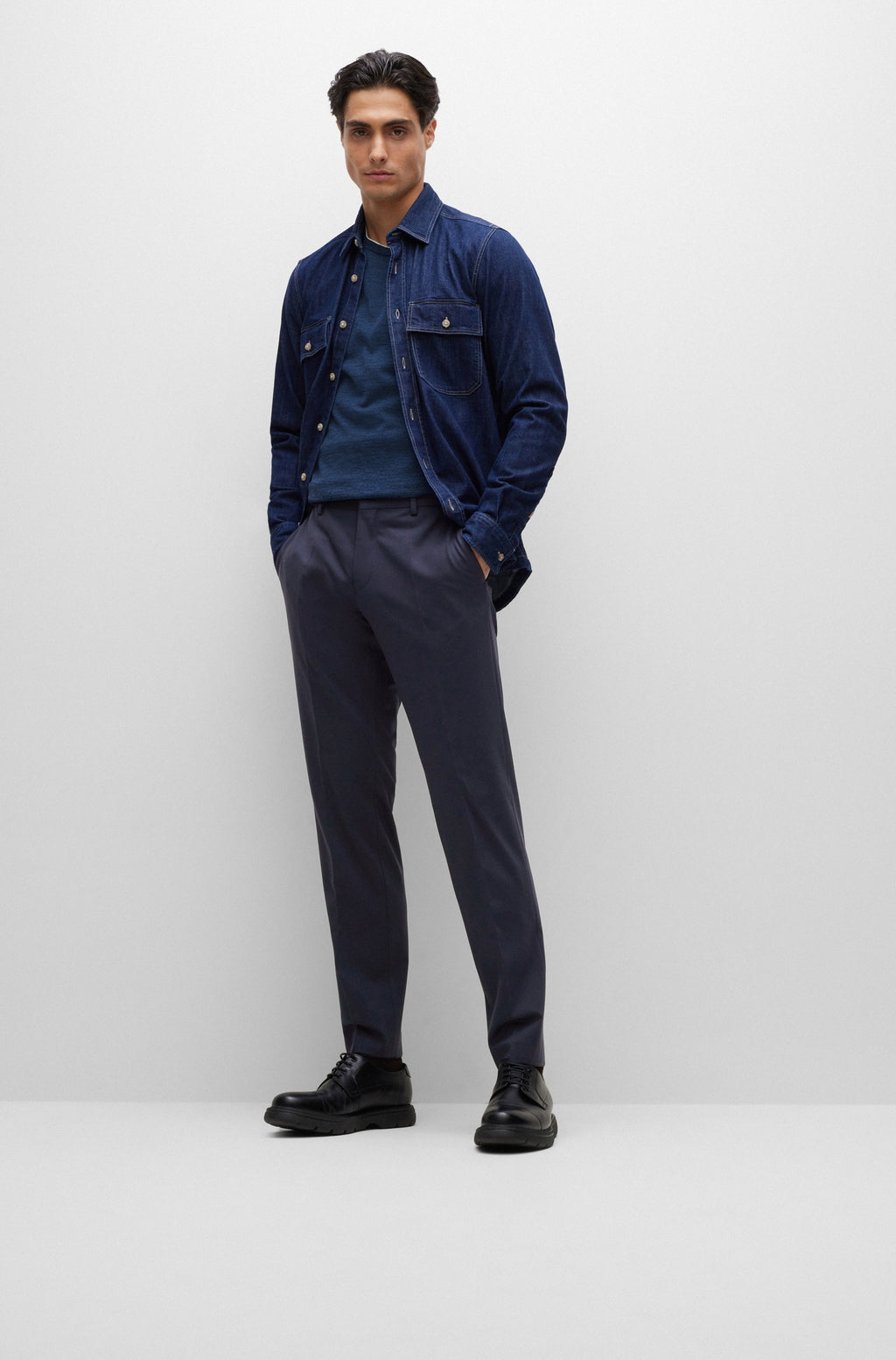 Pulls blauw Boss Men Black