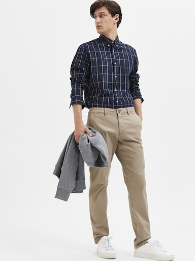 Broeken grijs Selected HOMME