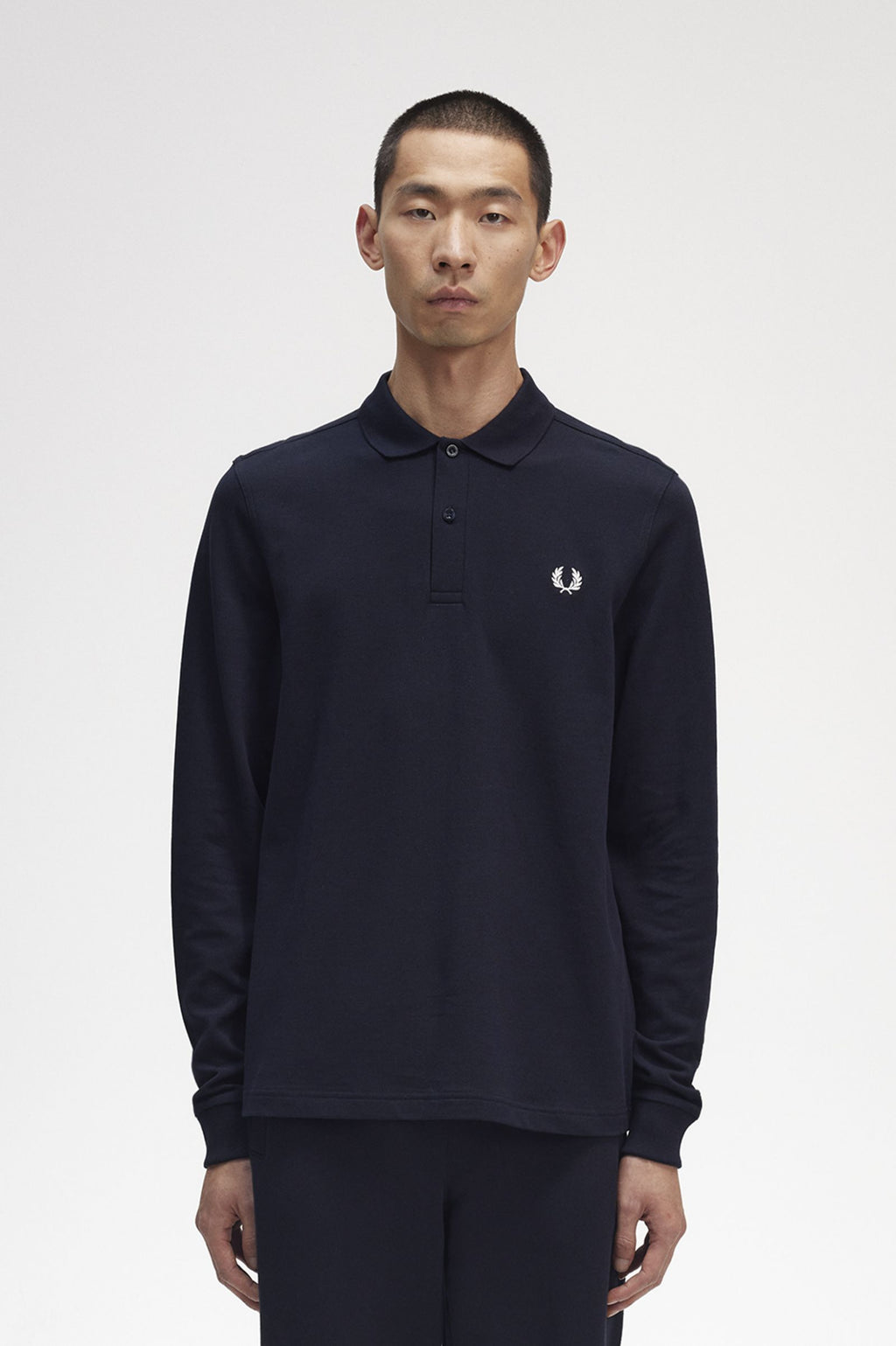 Polo's lange mouw blauw Fred Perry