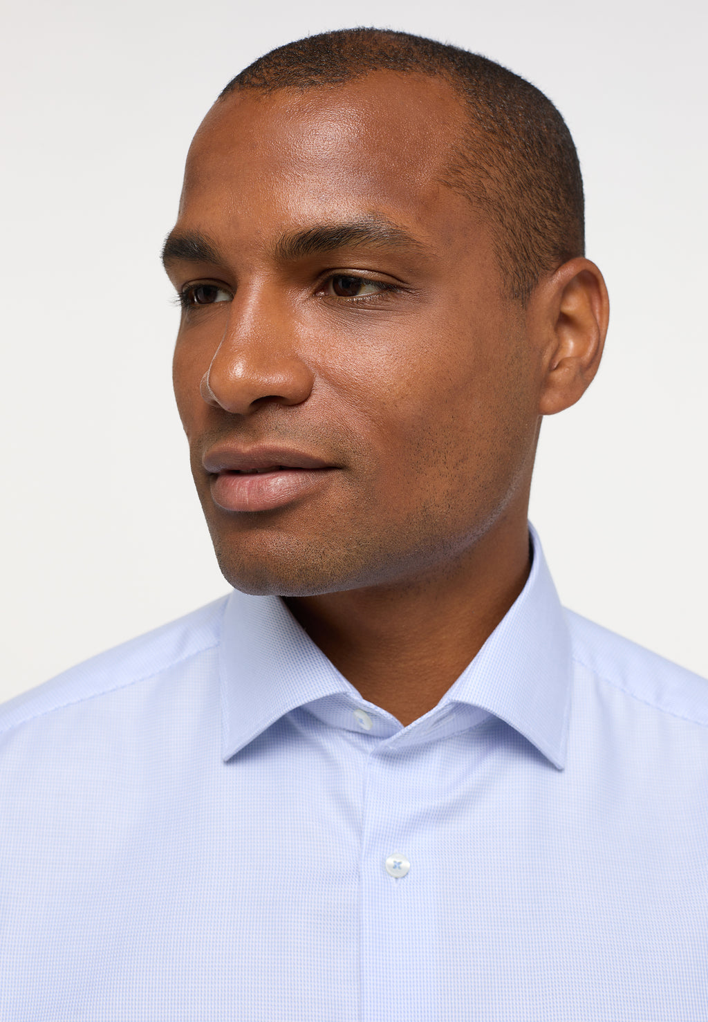 Hemden lange mouw blauw ETERNA