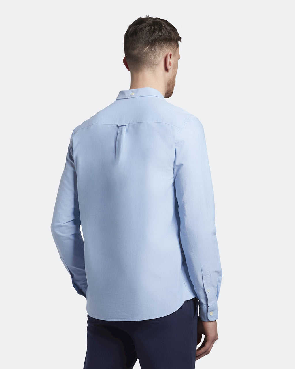 Hemden lange mouw blauw Lyle & Scott