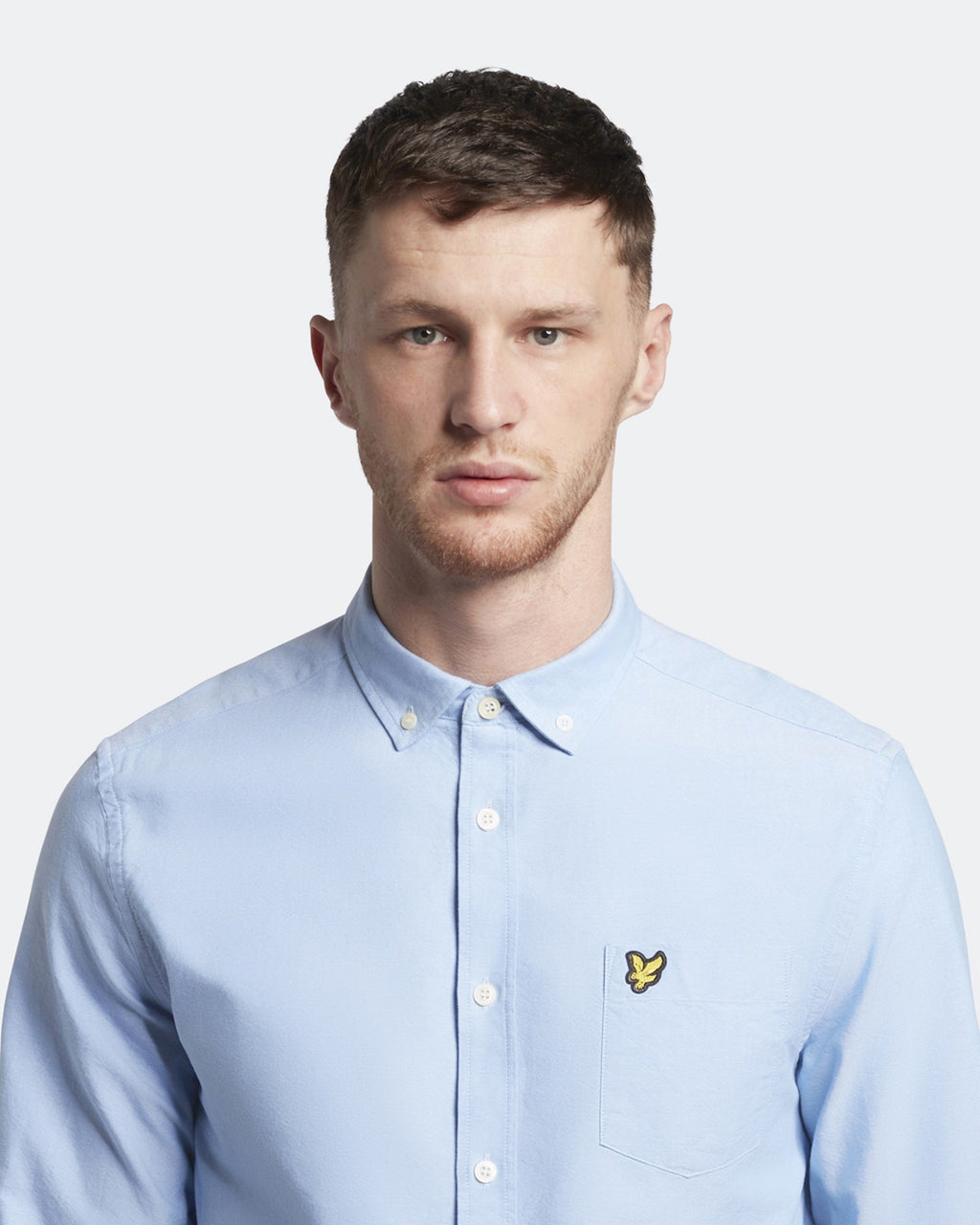 Hemden lange mouw blauw Lyle & Scott