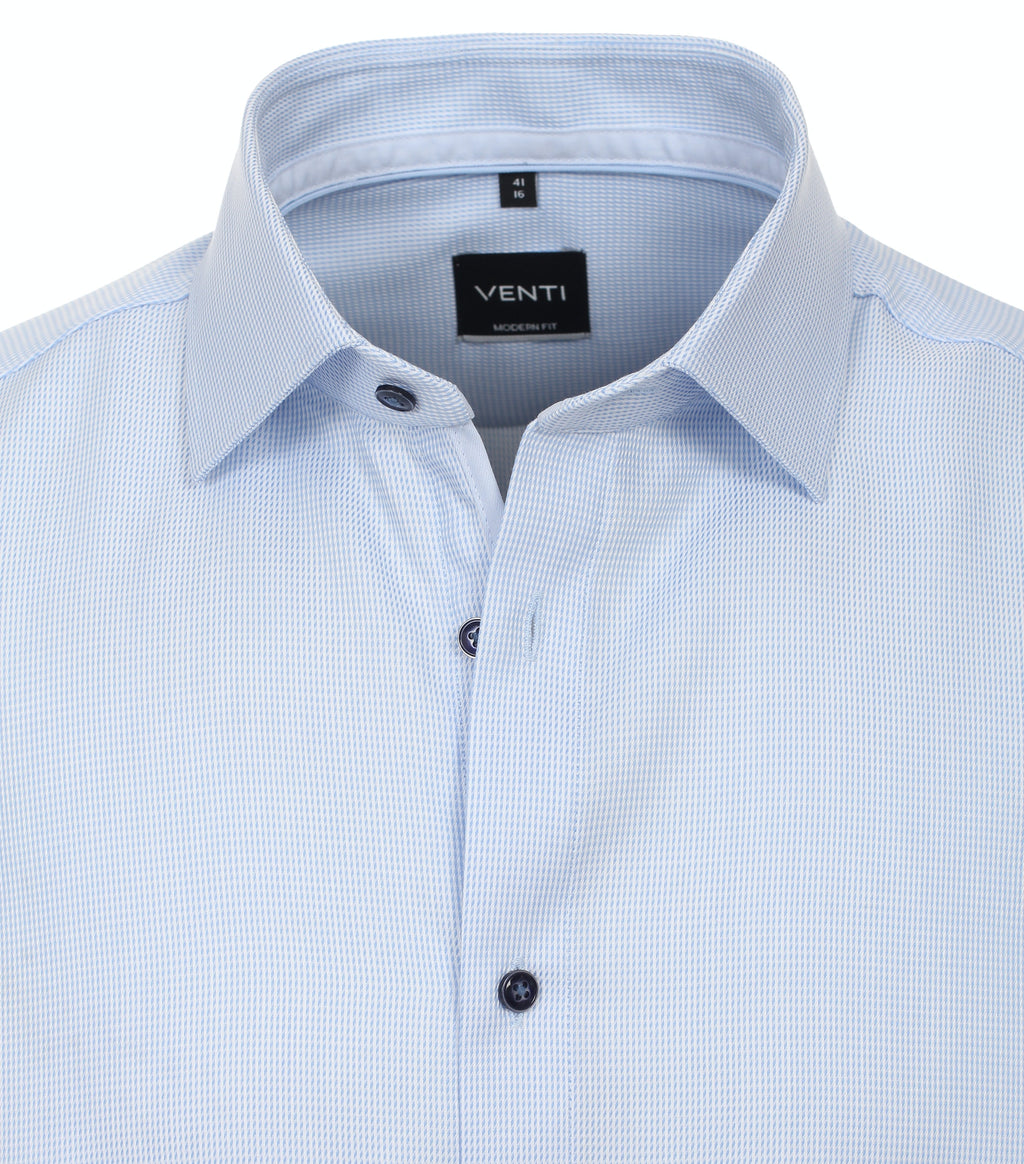 Hemden lange mouw blauw VENTI