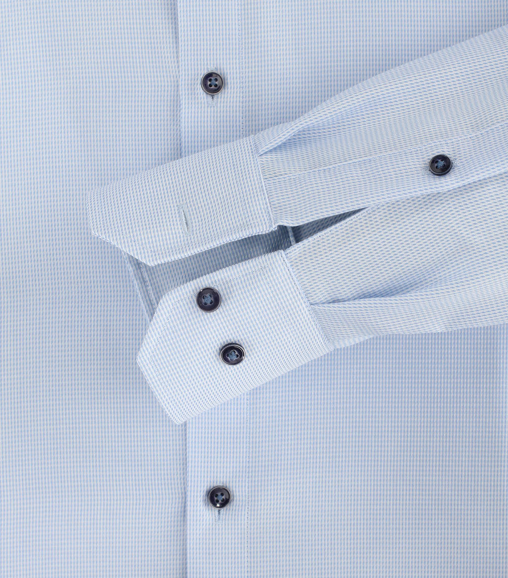 Hemden lange mouw blauw VENTI