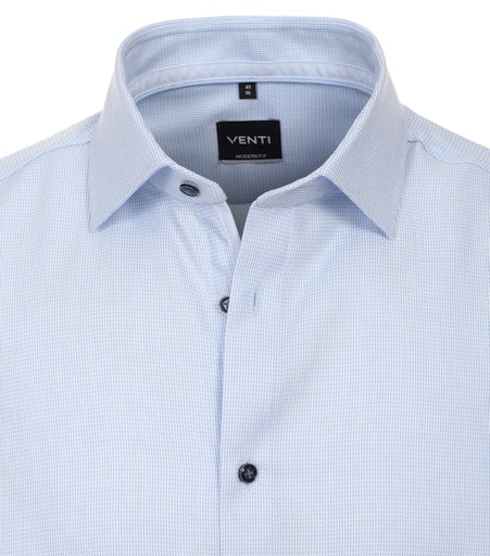 Hemden lange mouw blauw VENTI