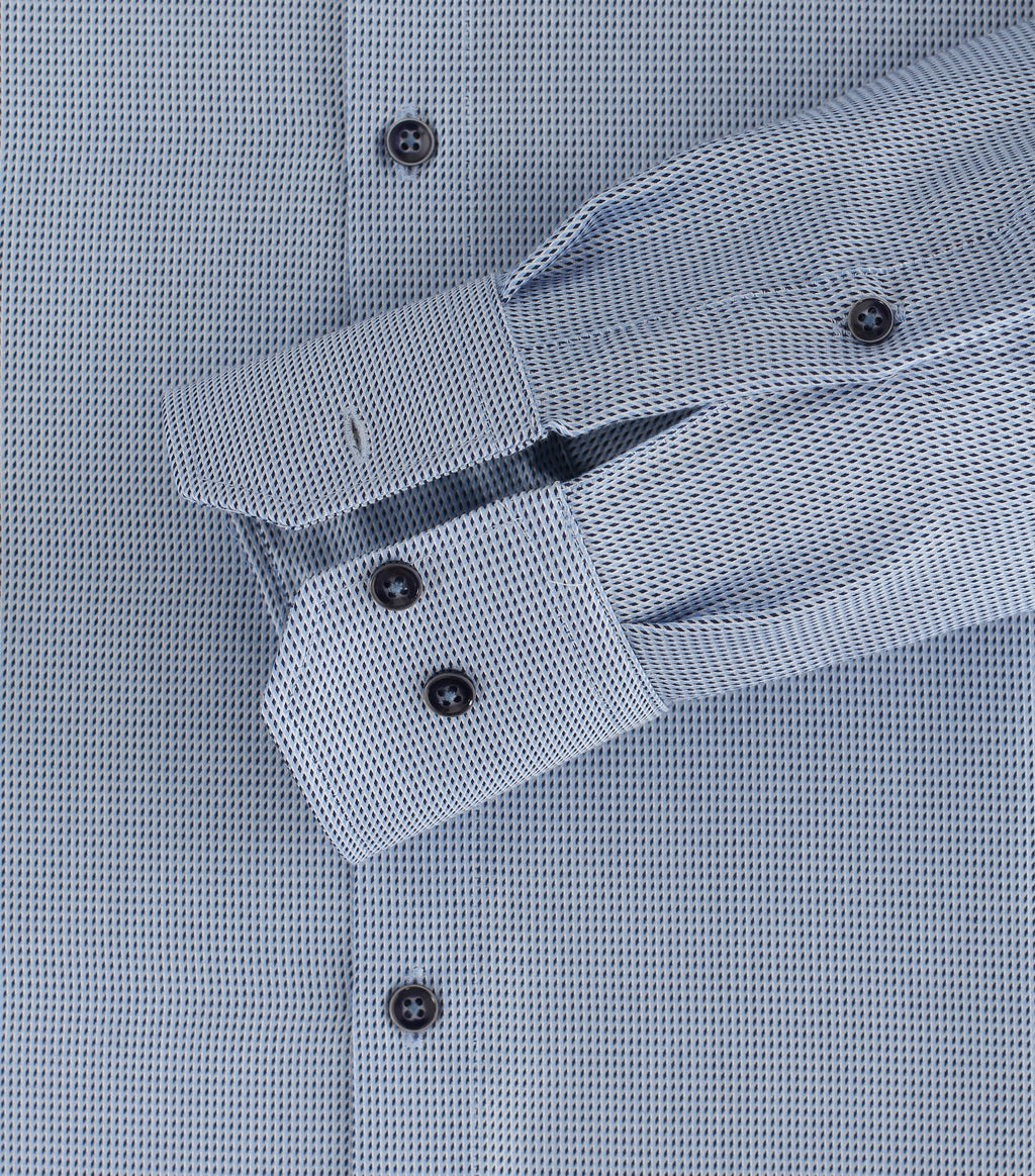 Hemden lange mouw blauw VENTI