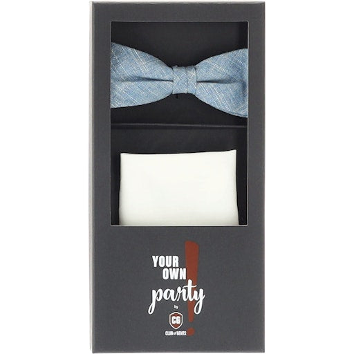 Strikken blauw CLUB of GENTS