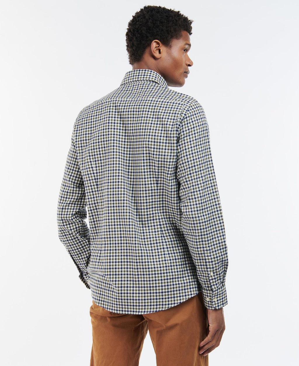 Hemden lange mouw groen Barbour
