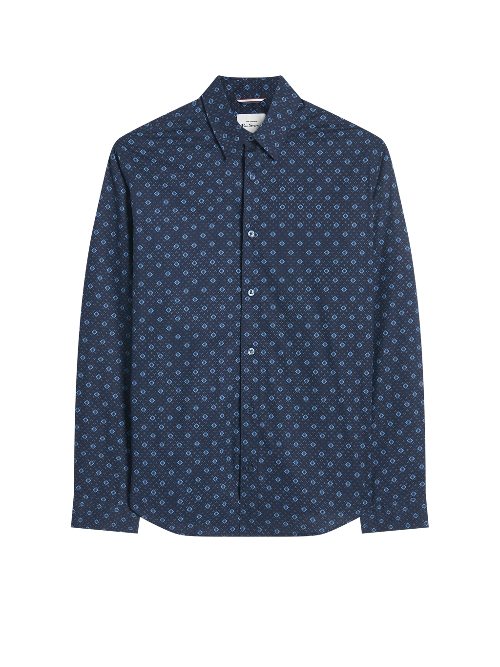 Hemden lange mouw navy Ben Sherman