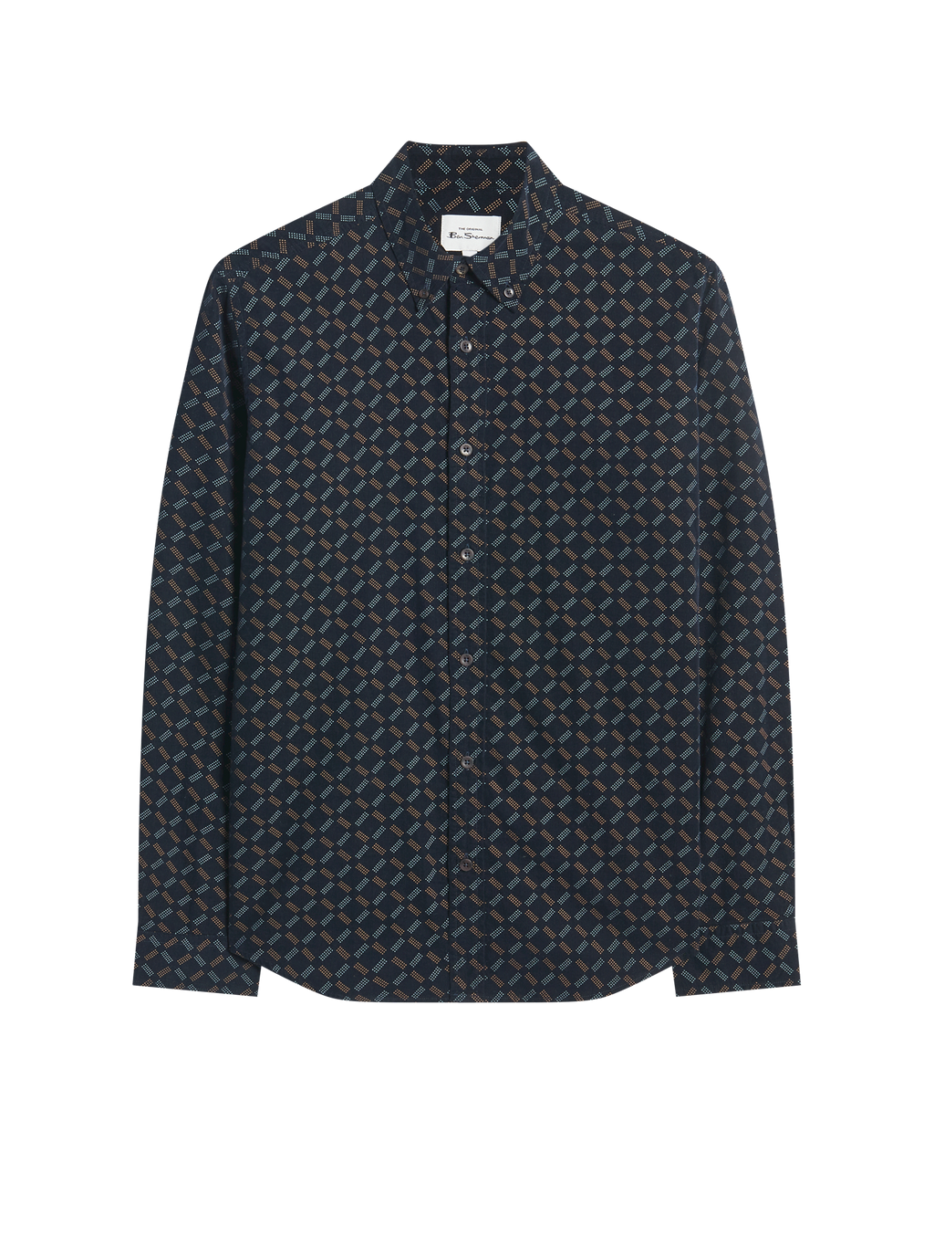 Hemden lange mouw navy Ben Sherman