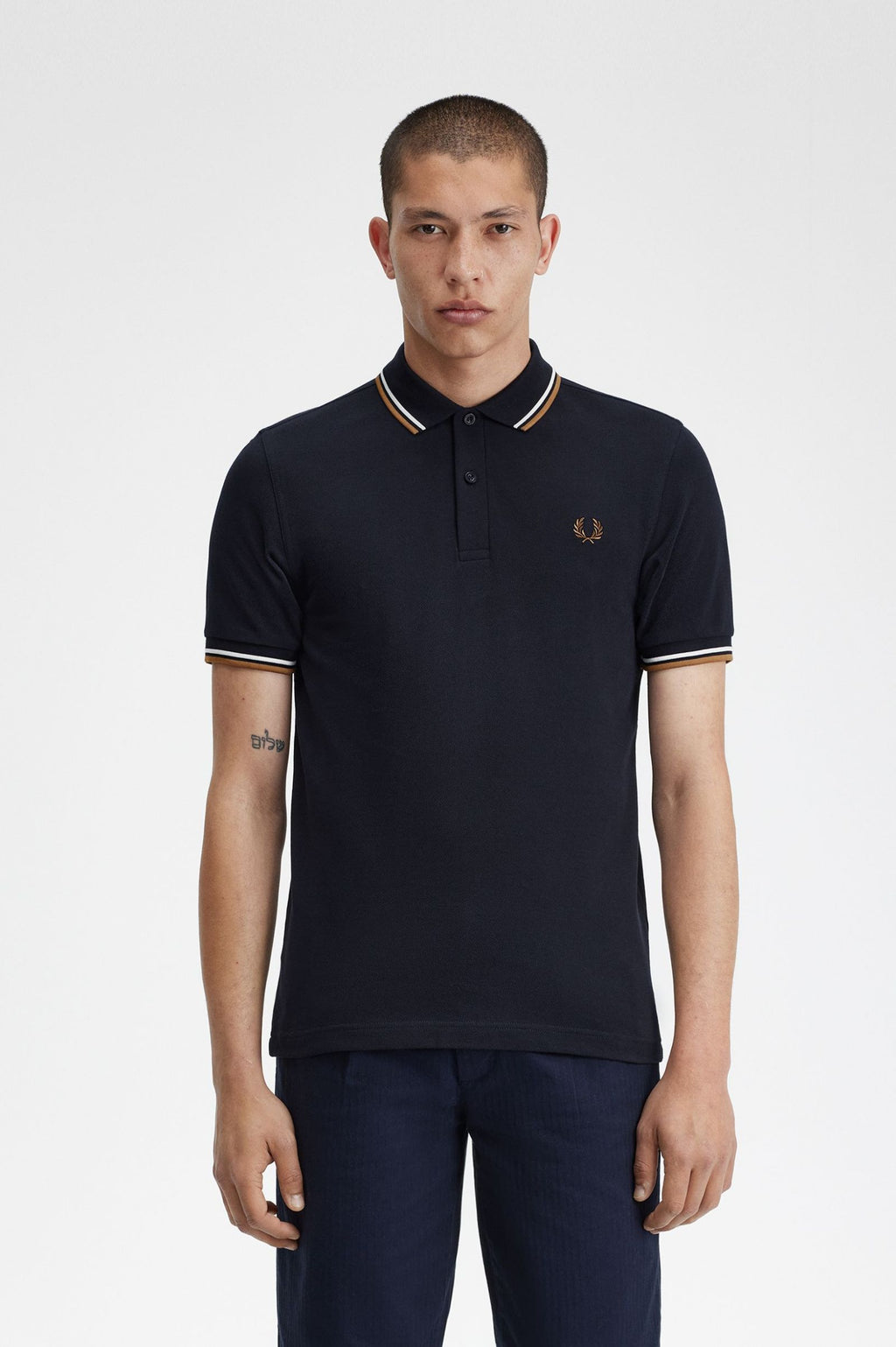 Polo's korte mouw navy Fred Perry