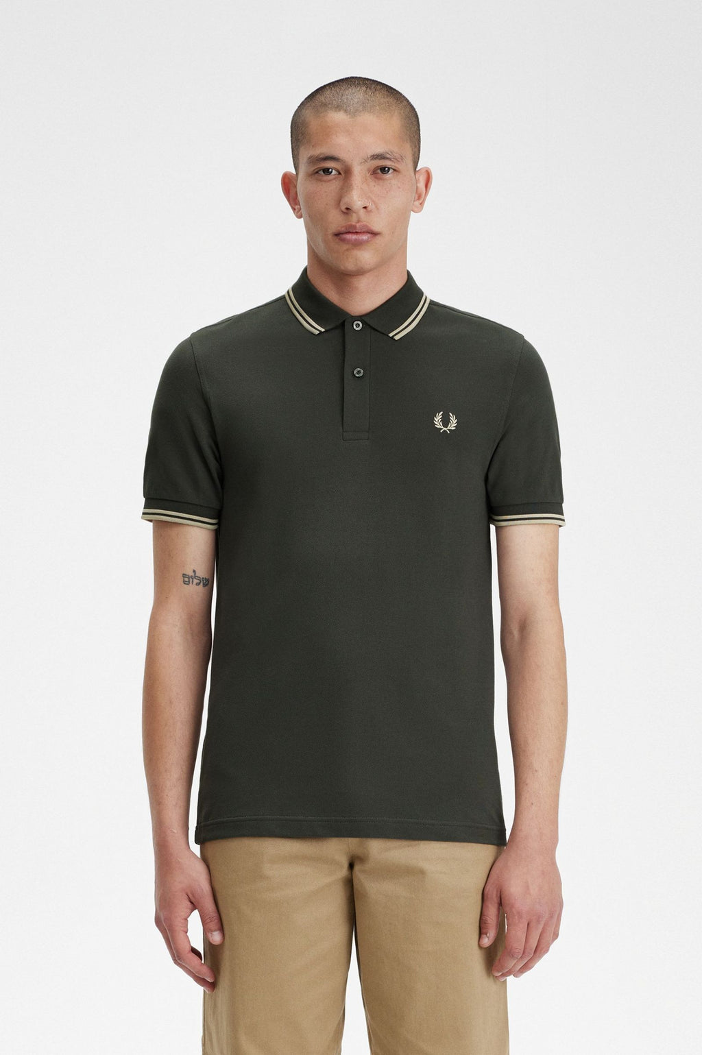 Polo's korte mouw groen Fred Perry