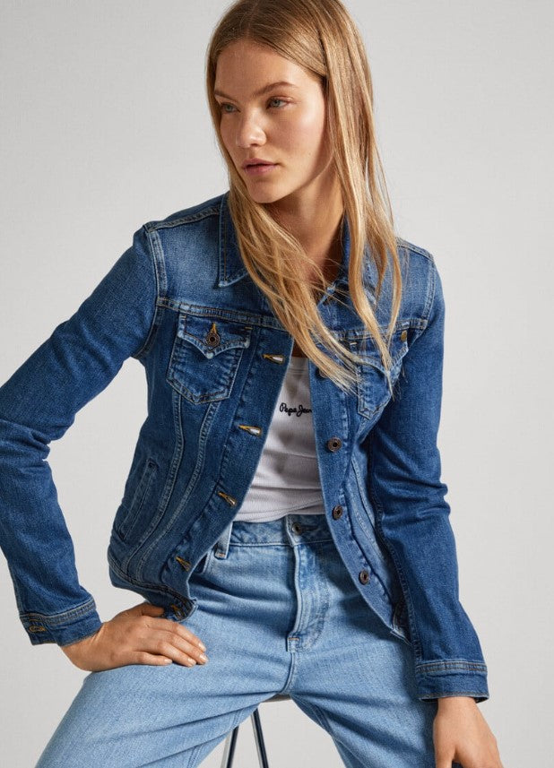 Jeansjassen blauw Pepe Jeans