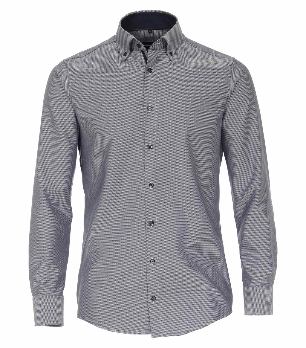 Hemden lange mouw blauw VENTI