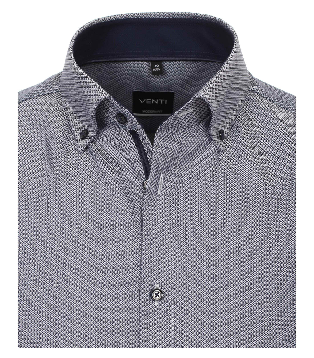 Hemden lange mouw blauw VENTI