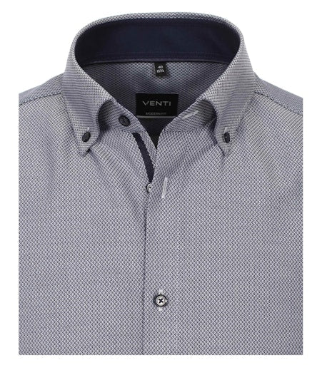 Hemden lange mouw blauw VENTI