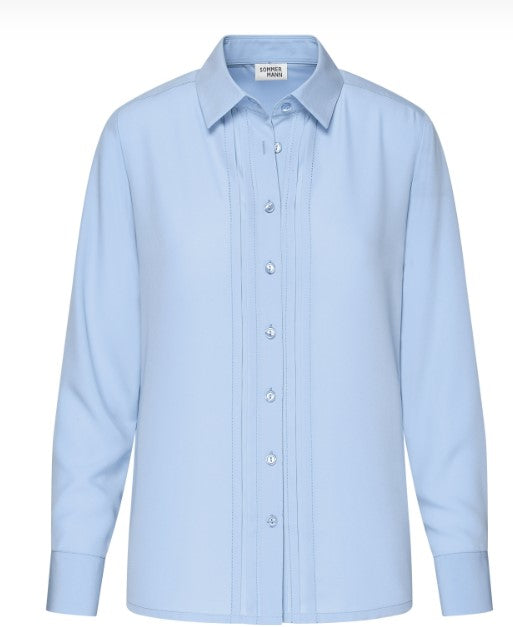 Blouses lange mouw blauw Sommermann