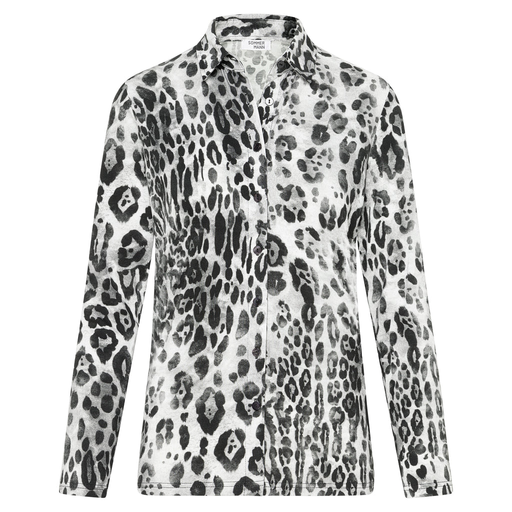 Blouses lange mouw zwart Sommermann