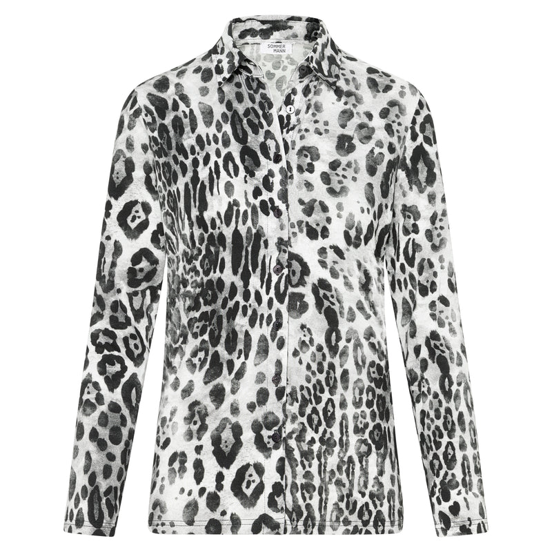 Blouses lange mouw zwart Sommermann