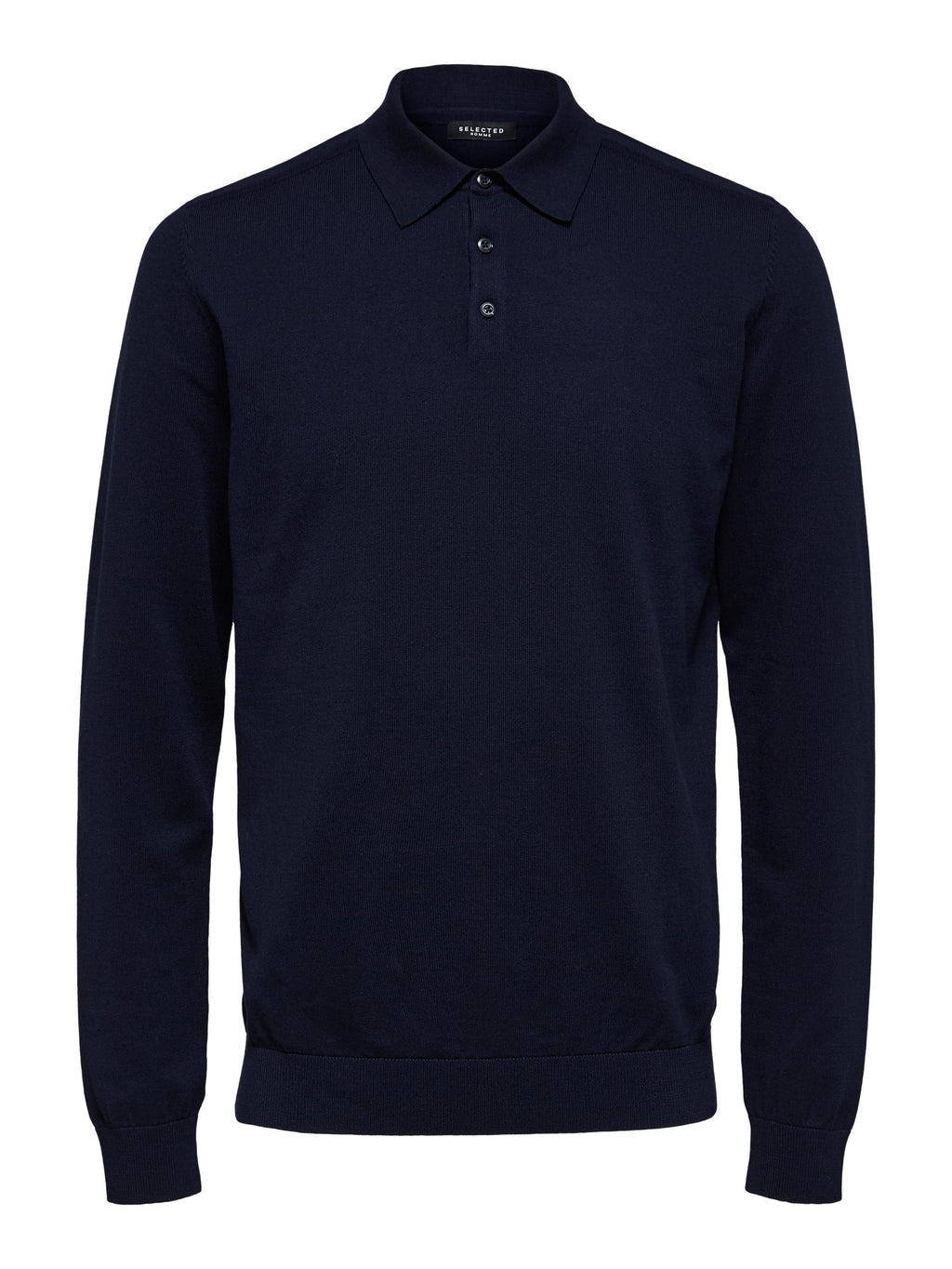 Polo's lange mouw blauw Selected HOMME