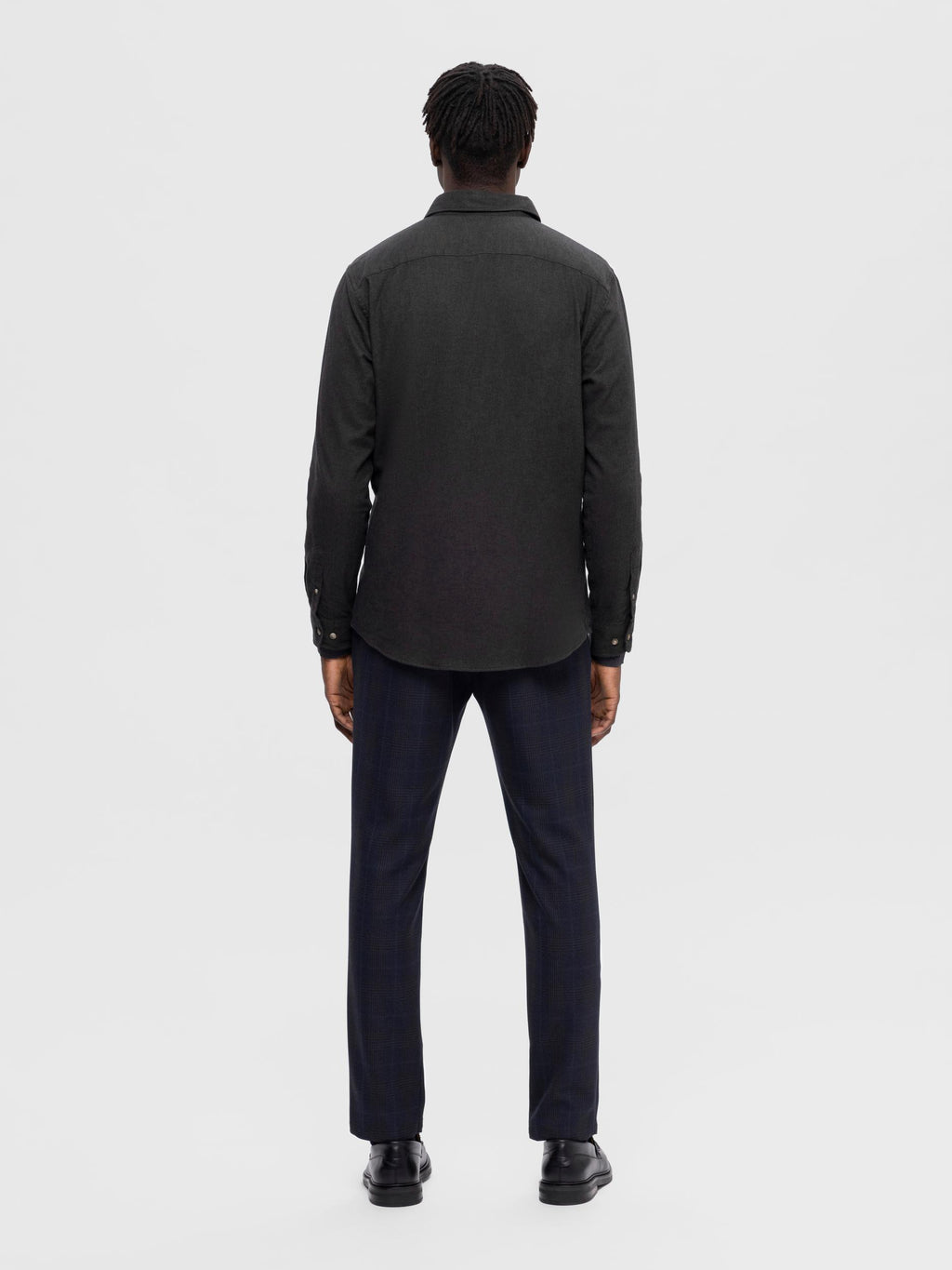 Hemden lange mouw groen Selected HOMME