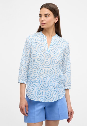 Blouses korte mouw blauw ETERNA
