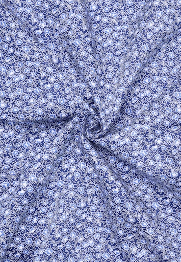 Hemden korte mouw blauw ETERNA