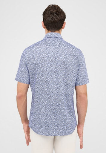Hemden korte mouw blauw ETERNA