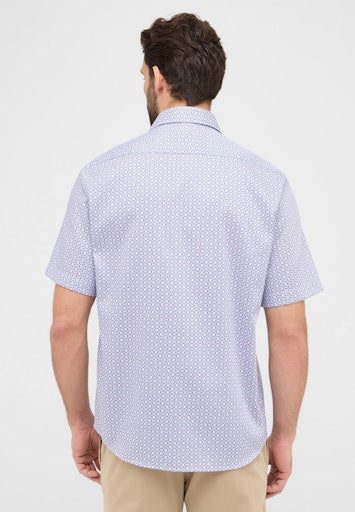 Hemden korte mouw blauw ETERNA